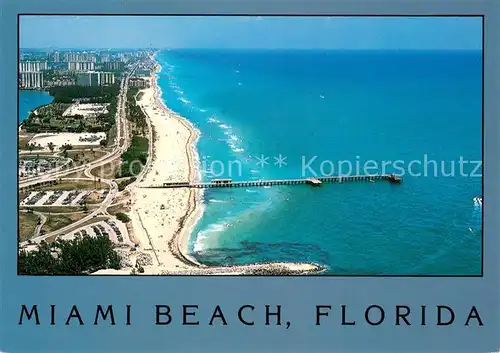 AK / Ansichtskarte Miami_Beach Fliegeraufnahme 