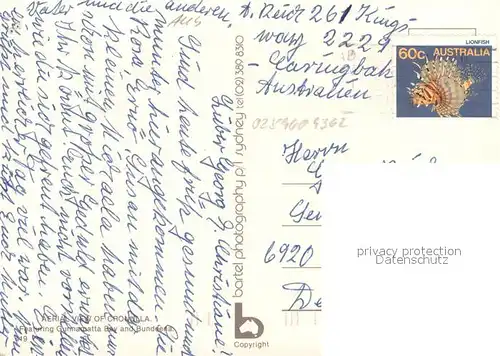 AK / Ansichtskarte Cronulla Aerial view 