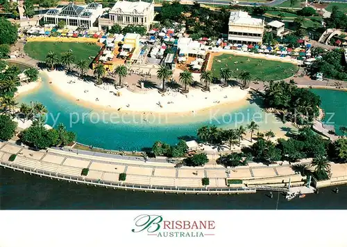 AK / Ansichtskarte Brisbane_Queensland Aerial view over Southbank Brisbane_Queensland