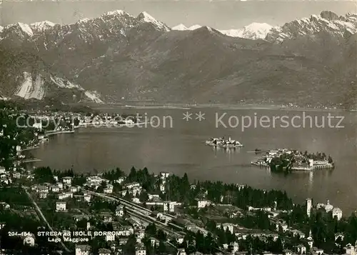AK / Ansichtskarte Stresa_Lago_Maggiore ed Isole Borromee  Stresa_Lago_Maggiore