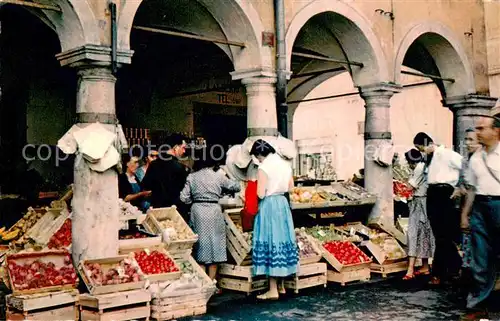 AK / Ansichtskarte Lugano_TI Mercato della Frutta Lugano_TI