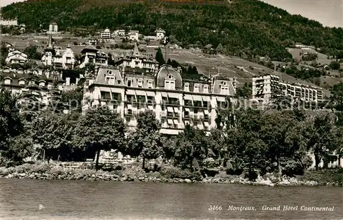 AK / Ansichtskarte Montreux__VD Grand Hotel Continental am Genfersee 