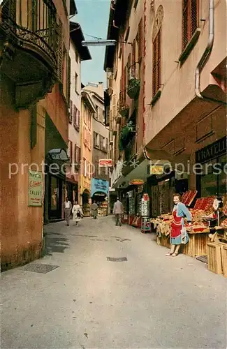 AK / Ansichtskarte Lugano_TI Via Pessina Lugano_TI