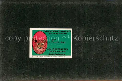 AK / Ansichtskarte Resthausen_Molbergen Fuchs Bau Gaststaette Resthausen_Molbergen