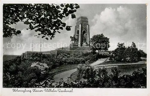 AK / Ansichtskarte Hohensyburg_Dortmund Kaiser Wilhelm Denkmal Feldpost 