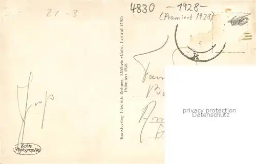 AK / Ansichtskarte Muelheim_Ruhr Wasserbahnhof in Abendstimmung Muelheim Ruhr