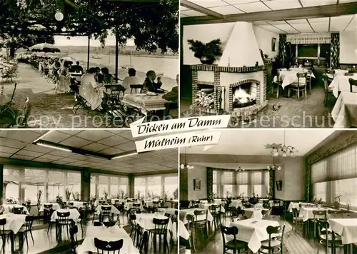 AK / Ansichtskarte Muelheim_Ruhr Haus Langen Dicken am Damm Terrasse und Innenansichten Muelheim Ruhr