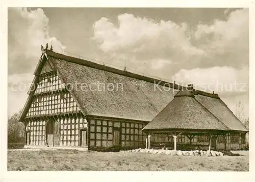 AK / Ansichtskarte Cloppenburg Quatmannshof und Dreichturm im Museumsdorf Cloppenburg