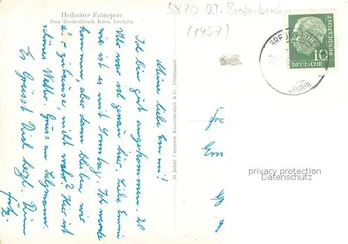 AK / Ansichtskarte Froenspert_Rehazentrum_Iserlohn Fliegeraufnahme Heilstaette  