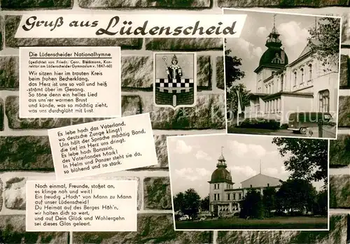 AK / Ansichtskarte Luedenscheid Teilansichten Hymne Luedenscheid