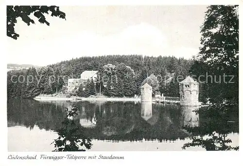 AK / Ansichtskarte Luedenscheid Fuerwigger Talsperre mit Staudamm Luedenscheid
