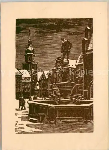 AK / Ansichtskarte Aplerbeck_Dortmund Faltblatt Brunnen Kuenstlerkarte 