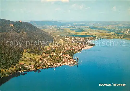 AK / Ansichtskarte Bodman_Bodensee Fliegeraufnahme Bodman Bodensee