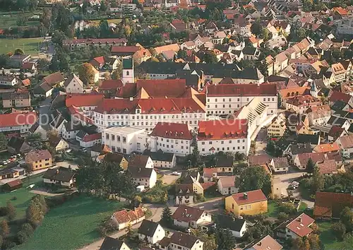 AK / Ansichtskarte Bad_Buchau_Federsee Rehaklinik Schloss Bad Buchau Fliegeraufnahme Bad_Buchau_Federsee