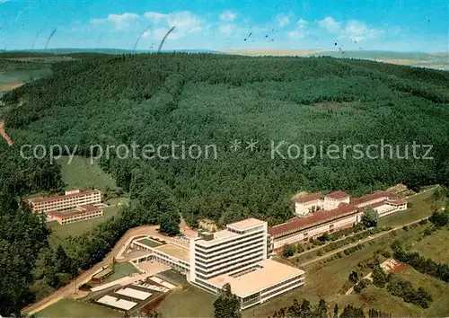 AK / Ansichtskarte Hoexter_Weser Fliegeraufnahme Weserberglandklinik Hoexter Weser