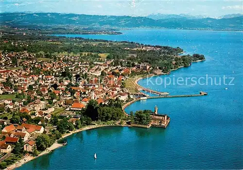 AK / Ansichtskarte Langenargen_Bodensee Fliegeraufnahme Langenargen Bodensee