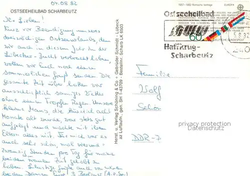 AK / Ansichtskarte Scharbeutz_Ostseebad Fliegeraufnahme Scharbeutz_Ostseebad