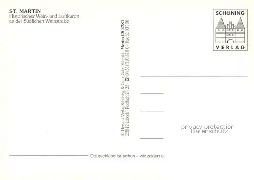 AK / Ansichtskarte St_Martin_Rheinpfalz Fliegeraufnahme St_Martin_Rheinpfalz