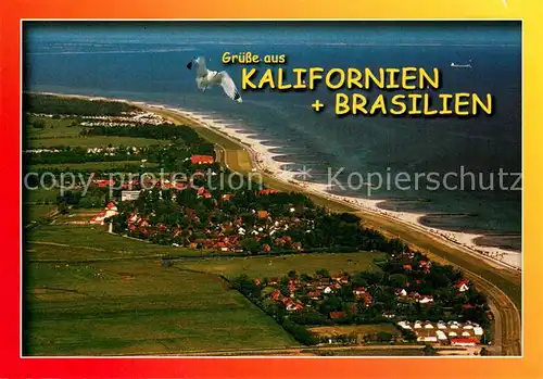 AK / Ansichtskarte Kalifornien_Ostseebad und Brasilien Fliegeraufnahme Kalifornien_Ostseebad