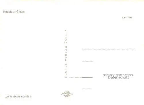 AK / Ansichtskarte Neustadt Glewe Fliegeraufnahme Neustadt Glewe