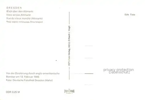 AK / Ansichtskarte Dresden Fliegeraufnahme mit Altmarkt Dresden