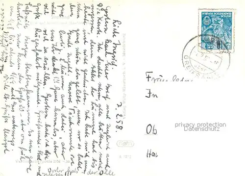 AK / Ansichtskarte Stralsund Fliegeraufnahme mit Jacobi und Nicolaikirche 