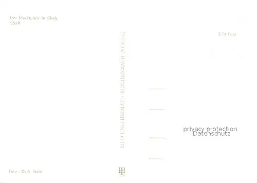 AK / Ansichtskarte Cheb_Eger Marktplatz 