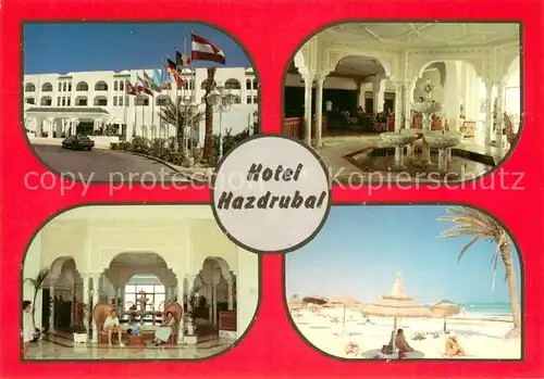 AK / Ansichtskarte Jerba Hotel Hazdrubal Gastraeume Strand Jerba