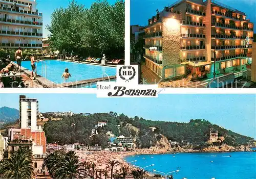 AK / Ansichtskarte Lloret_de_Mar Hotel Bonanza Freibad Strand Lloret_de_Mar