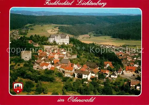 AK / Ansichtskarte Lichtenberg_Odenwald Fliegeraufnahme Fischbachtal Lichtenberg Odenwald