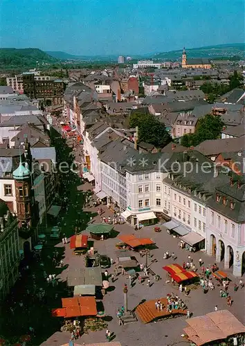AK / Ansichtskarte Trier Blick auf Hauptmarkt mit Porta Nigraund St Paulin Trier