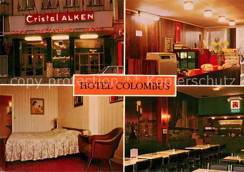 AK / Ansichtskarte Antwerpen_Anvers Hotel Colombus Gaestezimmer Rezeption Gastraum Antwerpen Anvers
