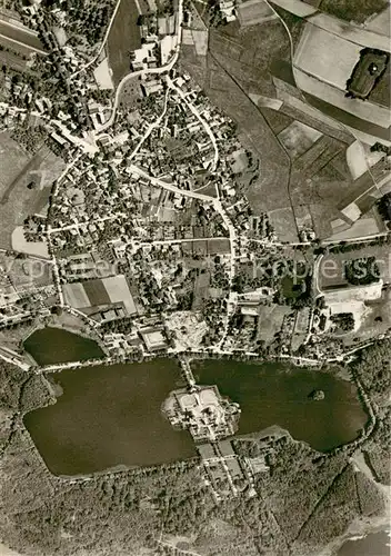 AK / Ansichtskarte Moritzburg_Sachsen Fliegeraufnahme mit der Moritzburg Moritzburg Sachsen