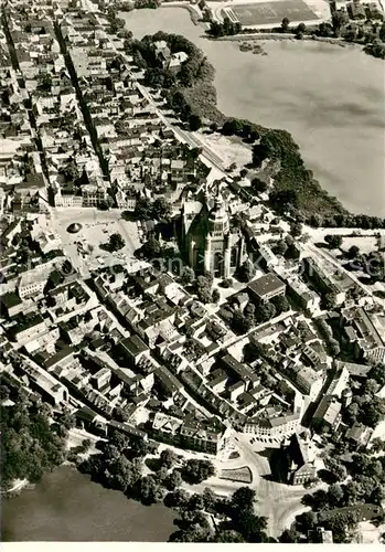 AK / Ansichtskarte Stralsund Altstadtblick Fliegeraufnahme 