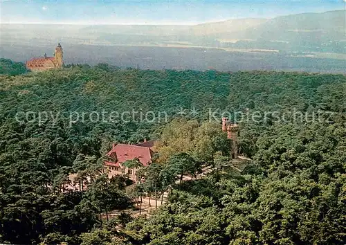 AK / Ansichtskarte Budenheim Waldschaenke Lenneberg Restaurant Fliegeraufnahme Budenheim