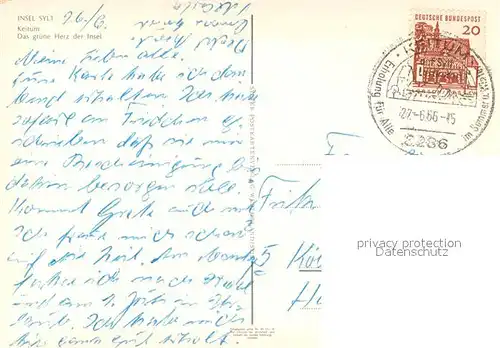 AK / Ansichtskarte Keitum_Sylt Fliegeraufnahme Keitum Sylt