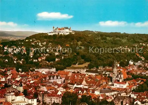 AK / Ansichtskarte Coburg Fliegeraufnahme mit Veste Coburg Coburg