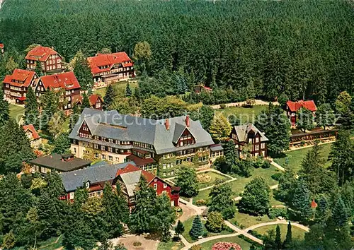 AK / Ansichtskarte Braunlage Sanatorium Dr Barner Fliegeraufnahme Braunlage