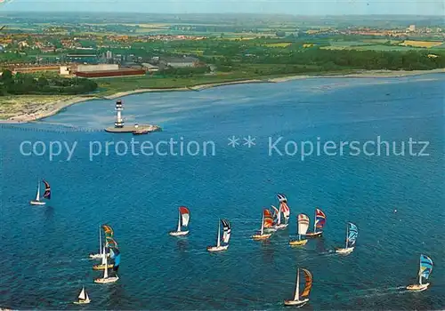 AK / Ansichtskarte Kiel Friedrichsorter Leuchtturm Fliegeraufnahme Kiel