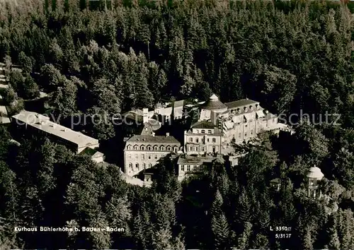 AK / Ansichtskarte Buehl_Baden Kurhaus Buehlerhoehe Fliegeraufnahme Buehl_Baden