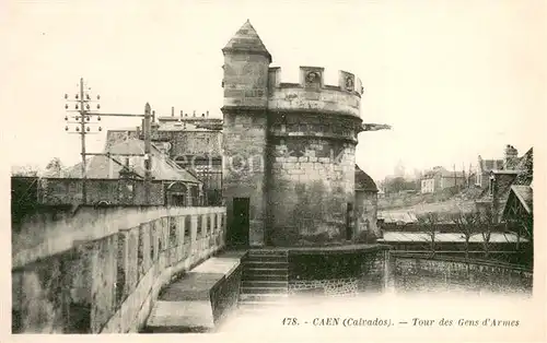 AK / Ansichtskarte Caen Tour des Gens d Armes Caen