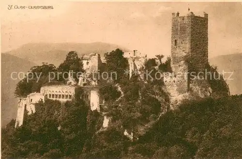 AK / Ansichtskarte Ribeauville_Haut_Rhin_Elsass Ruine Ulrichsburg Ribeauville_Haut