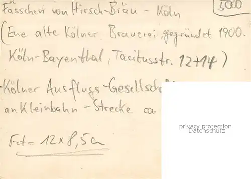 AK / Ansichtskarte Koeln_Rhein Koelner Ausflugsgesellschaft an Kleinbahn Strecke Koeln_Rhein