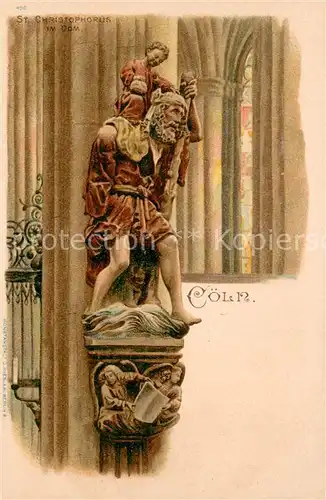 AK / Ansichtskarte Coeln_Rhein St Christopher im Dom Coeln_Rhein
