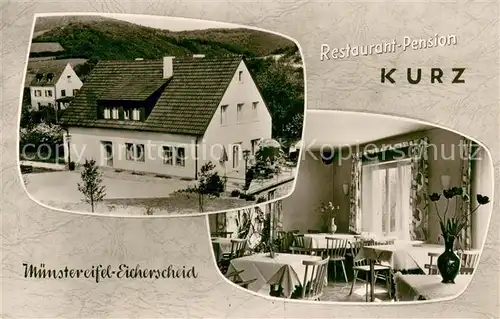 AK / Ansichtskarte Eicherscheid_Bad_Muenstereifel Restaurant Pension Kurz Eicherscheid_Bad
