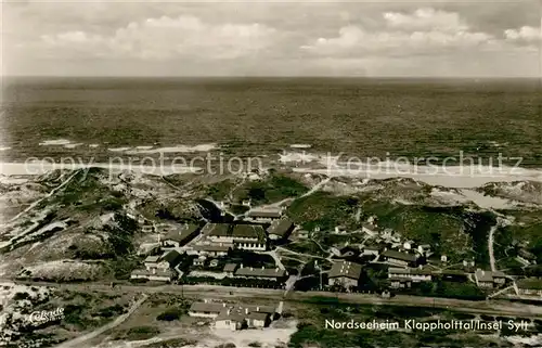AK / Ansichtskarte Insel_Sylt Nordseeheim Klappholttal Fliegeraufnahme Insel_Sylt