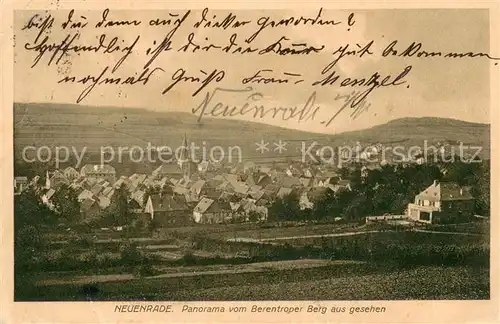 AK / Ansichtskarte Neuenrade Panorama Gesamtansicht Neuenrade