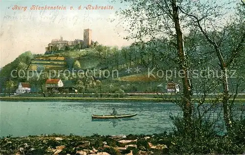 AK / Ansichtskarte Blankenstein_Ruhr Burg Blankenstein v. d. Ruhrseite Blankenstein_Ruhr