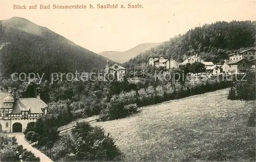 AK / Ansichtskarte Saalfeld_Saale Blick auf Sommerstein Saalfeld_Saale