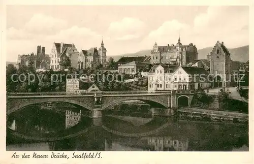 AK / Ansichtskarte Saalfeld_Saale Bruecke Saalfeld_Saale
